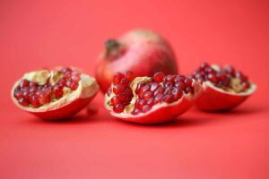 Pomegranate in floor.